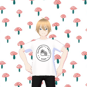 White Tshirt Mahoho Snail Logo Male Free