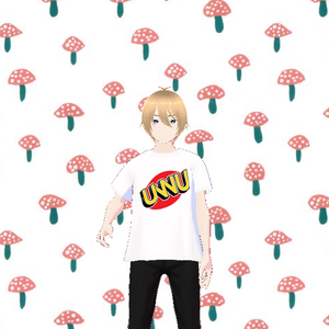 uwu white tshirt male