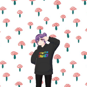 Gaymer Black Hoodie Female