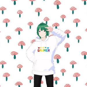 Gaymer White Hoodie Male