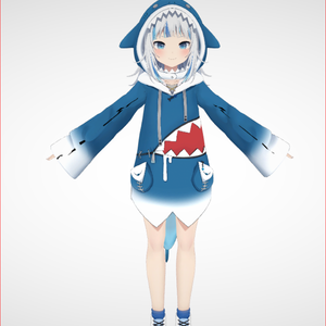 Gowr Gura  3D Model VRChat 3D Characters