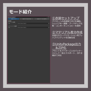 【３Dモデラー向け衣装セットアップ支援ツール】OutfitWorkbench 缩略图 2