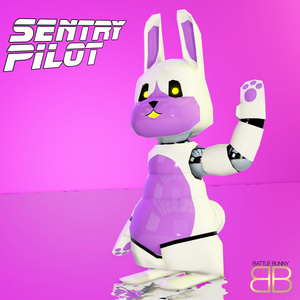 [Original 3D Model] Sentry Pilot Robot Bunny Avatar