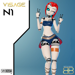 [Original 3D Model] V15AGE N1 Ocean Girl Robot VRChat Avatar
