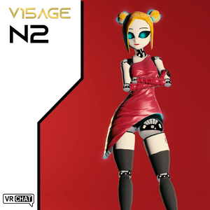 [Original 3D Model] V15AGE N2 Hotel Singer Robot VRChat Avatar