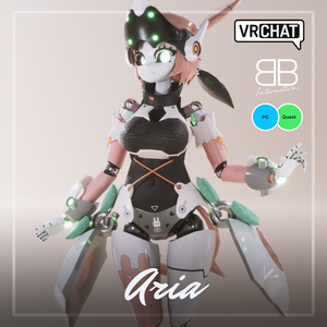 [Original 3D Model] Z3Robot ARIA Avatar for VRChat [PC + Quest]