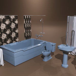 1950s Mid Century PBR Home Furniture and Props Pack [Low Poly] 缩略图 6