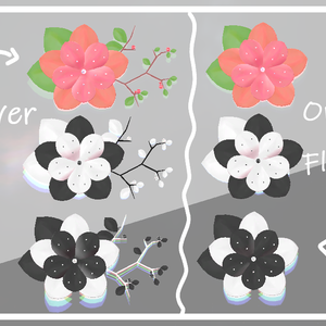 꽃 머리핀(Flower hairpin)