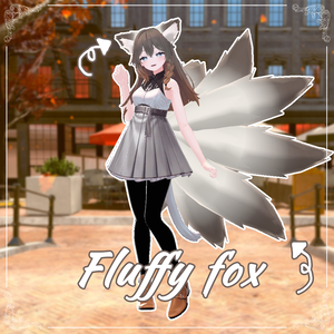 [もこもこ！可愛い！] Fluffy fox