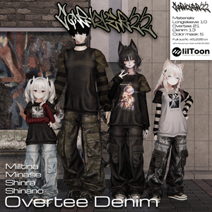 【6アバター対応】Overtee Denim