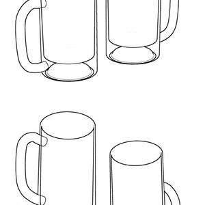 3Dビールジョッキ（透過）