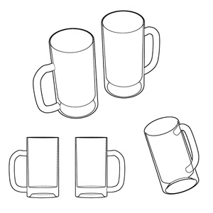 3Dビールジョッキ（透過）