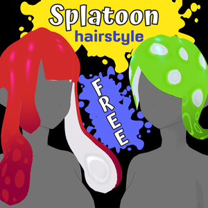 【VRoid FREE】 Splatoon inspired hairstyle