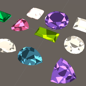キラキラ宝石10種類カットセットーcut jewelry
