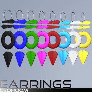 [汎用]Geometric Earrings