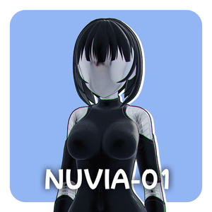 【VRChat想定】NUVIA-01｜サイバーパンクアンドロイド オリジナル3Dモデル｜PC/Quest対応