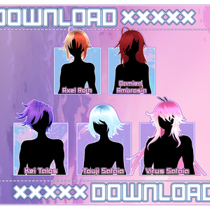 MMD // Hair Pack 1# DOWNLOAD // P2U //