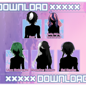 MMD // Hair Pack 5# DOWNLOAD // P2U //
