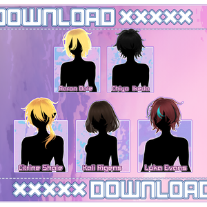 MMD // Hair Pack 6# DOWNLOAD // P2U //