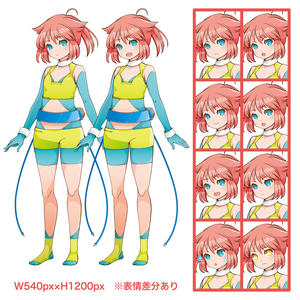 女の子キャラ　AIイメージ《Illustratorで作成。ai、pngで納品》