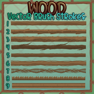AFFINITY - Wood V1 Vector Brush Set