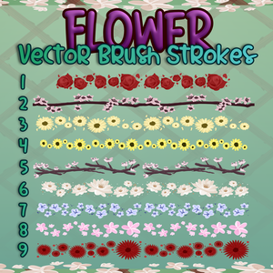 AFFINITY - Flower Vector Brush Set