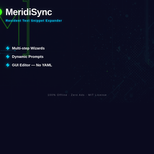 MeridiSync - 定型文を一瞬で入力