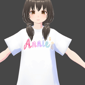 Annie's 낙서풍 T셔츠 화이트