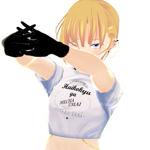 【無料】肺呼吸が上手いTシャツ/ミニTシャツ【VRoidテクスチャ】