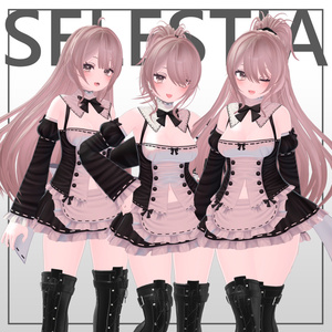 【7avatar対応】PankishGirlHair【3types in 1 hair】