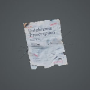 未配達処方箋 - Undelivered Prescription -