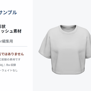 【無料】AI生成 3D服形状ラフメッシュ素材 / Blender編集用
