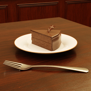 【無料配布】チョコケーキとティーカップ&ソーサーセット 缩略图 3