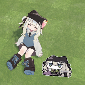 【VRChat向けイラストデータ】うささきといっしょ！ステッカー用画像 缩略图 5