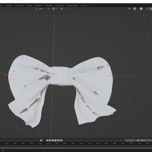 Bow accessory for hair , clothing