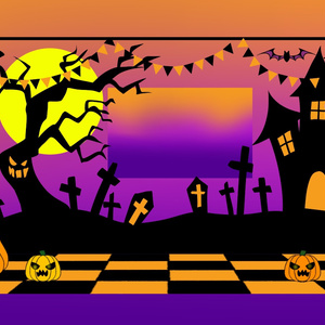 【限定セール】投げるだけZIP・ハロウィンのお部屋【apng】