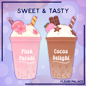 Chocolate and Strawberry boba tea | タピオカミルクティー
