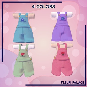 [Cornet] Dungaree Outfit | [コロネ] オーバーオール衣装 | VRC 缩略图 2