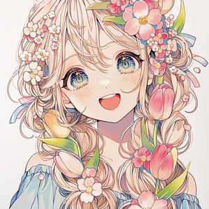 春　女の子 アイコン