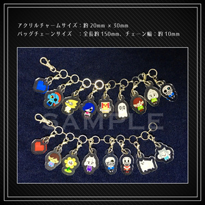 Undertale キャラとアズリエル アクリルキーホルダー - nizinizi