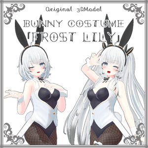 オリジナル3Dモデル 『バニーコスチューム「Frost Lily」』