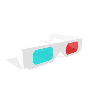 Anaglyph Red Cyan 3D Glasses