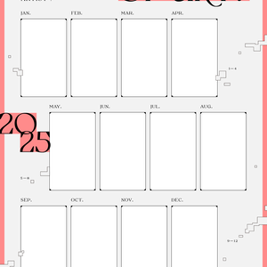 2025作品回顧表｜2025 SUMMARY OF ART TEMPLATES