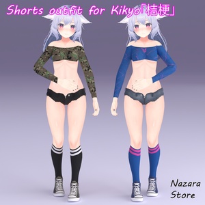 Shorts Outfit 「ショートパンツ」for Kikyo「桔梗」 缩略图 3