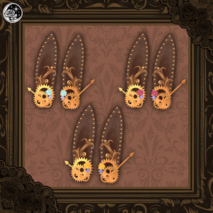スチームパンクうさ耳＆リボンセット/STEAMPUNK RabbitSet #NeRosaVRC 缩略图 4