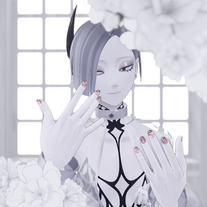 【VRChat想定】桜ネイル/SAKURA nail tips「MDollnail対応」#NeRosaVRC 缩略图 10