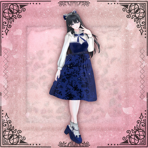 【複数アバター対応】MistyPetal クラシカルワンピース #NeRosaVRC 缩略图 8