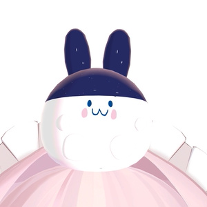 【無料】消しゴムウサギ＋黄色い丸＋緑丸 缩略图 2
