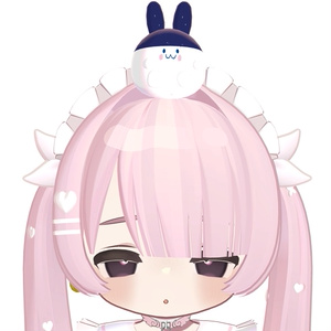 【無料】消しゴムウサギ＋黄色い丸＋緑丸