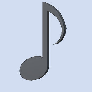 八分音符黒